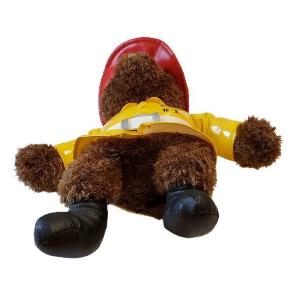 Fireman Teddybear Plush 16" American Heroes Gund Heads & Tales FD #1 Stuffed - Picture 7 of 11